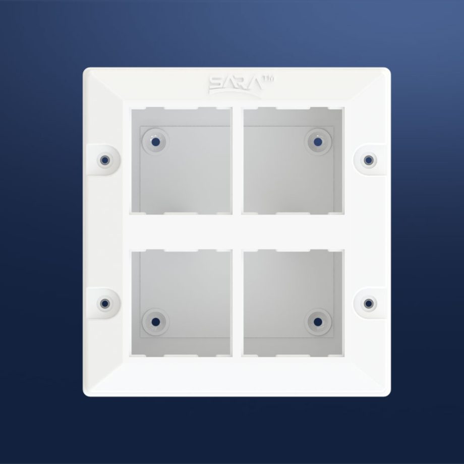 Modular surface gang box for home wiring